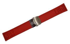 Genuine Luminox Watch Band Strap 24mm EPDM RED Steel 3050/3080/3150/4200... - $95.45