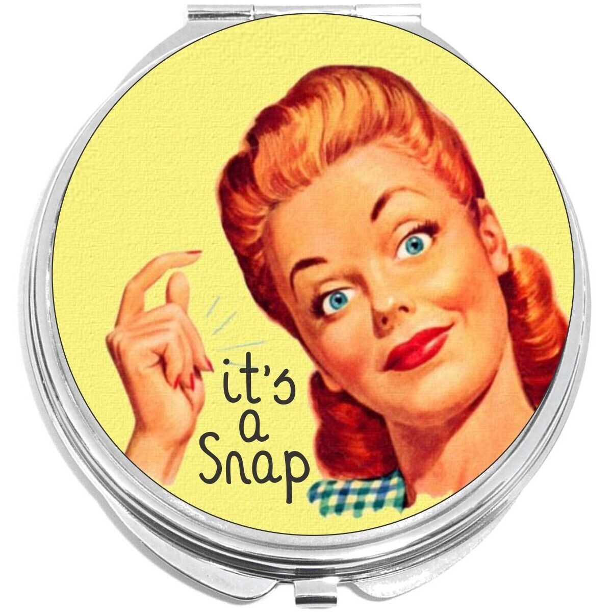It&#39;s a Snap Compact with Mirrors - Perfect for your Pocket or Purse - $11.76