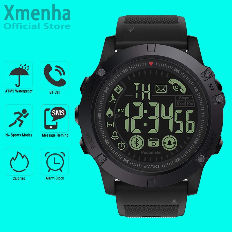 Professional Waterproof Smart Watch Men Swimming Reloj Militar Tactical Digital - £31.06 GBP