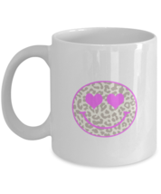 Inspirational Mugs Leopard Happy Face White-Mug  - £13.33 GBP
