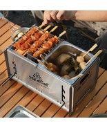 Outdoor camping stainless steel barbecue stove Portable hotpot Kanto Coo... - $390.57 CAD