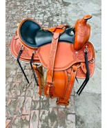 Premium Western Horse Pleasure Saddle Riding/Showman Saddle 14&quot; to 18&quot;  ... - $771.79 CAD+