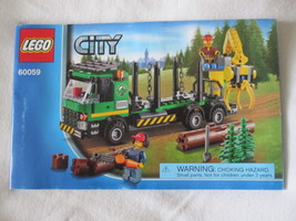 Lego Instruction Manual: Set 60059 City- Logging Truck - £5.14 GBP