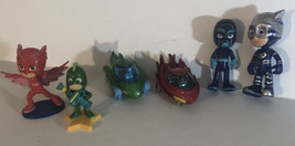 PJ Masks Toy Action Figures Figurines Vehicles Lot of 6 Toys - £7.73 GBP