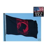 RED US POW MIA YOU ARE NOT FORGOTTEN SuperPoly In/Outdoor FLAG Banner*US... - $14.99