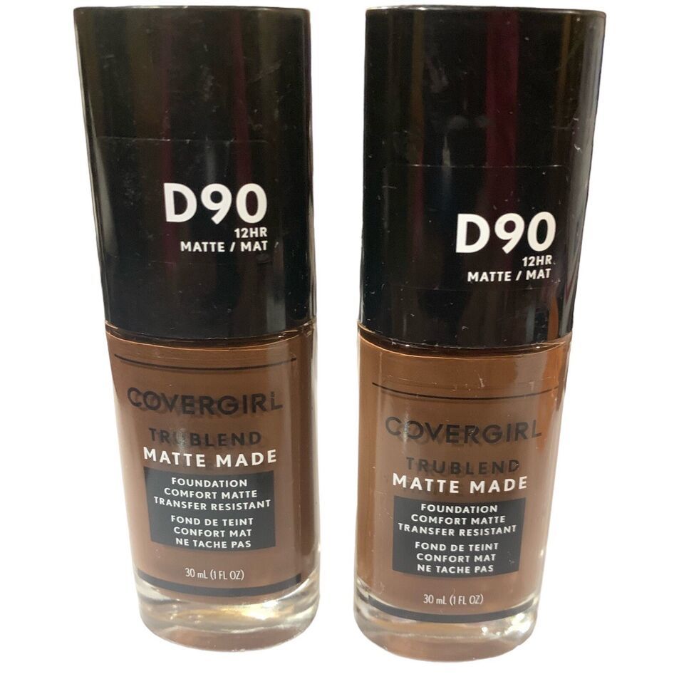 2 PACK COVERGIRL TRUEBLEND MATTE MADE FOUNDATION OIL FREE D90 ESPRESSO - $9.25