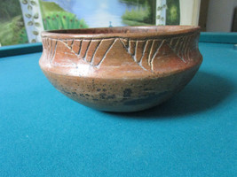  Mayan Aztec Pre Columbian Bowl Geometric Design 4 1/2 X 8 1/2&quot; Rare - £310.12 GBP