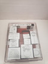 Stampin Up Quilts Give Comfort 1995 Stamp Set  - $15.00
