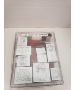 Stampin Up Quilts Give Comfort 1995 Stamp Set  - $15.00