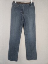 Ann Taylor Womens Size 2 Jeans Cotton Blend Blue Denim Suede Trim - £19.86 GBP