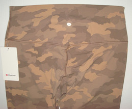 New NWT Lululemon Align Leggings 20 HR 25 Tan Heritage Camo Beige Yoga Pilates - £96.60 GBP