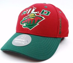 Minnesota Wild Reebok M434Z NHL Second Season Stretch Fit Hockey Cap Hat - £19.14 GBP