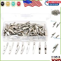 100 Pcs Classic 2&#39;&#39; Nickel Plated Alligator Clips - Ideal for Crafts &amp; R... - $350.07 MXN