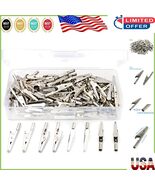 100 Pcs Classic 2&#39;&#39; Nickel Plated Alligator Clips - Ideal for Crafts &amp; R... - $350.07 MXN