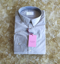Thomas Pink London Plain Light Brown Tailored Fit Shirt $149 Worldwide Shipping - £70.96 GBP