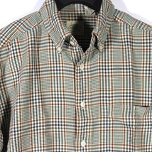 G.H. Bass &amp; Co. Men&#39;s L/S Shirt Windowpane Plaid Forest Green Size Medium - $9.99
