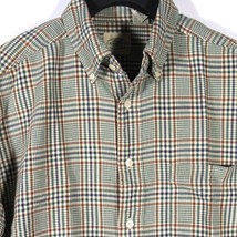 G.H. Bass &amp; Co. Men&#39;s L/S Shirt Windowpane Plaid Forest Green Size Medium - £7.97 GBP