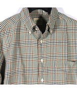 G.H. Bass &amp; Co. Men&#39;s L/S Shirt Windowpane Plaid Forest Green Size Medium - £7.89 GBP