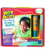 Hot Dots Let&#39;s Master 1st Grade Math Interactive Talking  Pen Homeschool... - $40.34 CAD