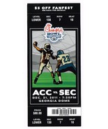 2011 Chick Fil A Peach Bowl Ticket Full Auburn Virginia - $274.38 CAD
