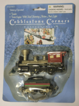 Cobblestone Corners Train Engine And Tender with Real Running Action &amp; Light NEW - £11.48 GBP