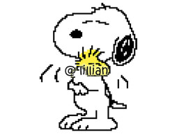 SNOOPY HUGGING WOODSTOCK Cross Stitch Pattern - £2.35 GBP