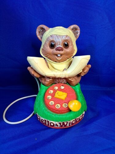 1984 STAR WARS Hello Wicket Ewok Phone Toy Kenner Untested Parts or Display Only - $93.49