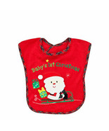 Boys or Girls Nursery Rhyme Christmas Bib 1st Christmas First Santa - £0.78 GBP