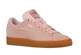 Puma Dusty Pink Suede Gum Sole Classic Embossed Foil Trainers NEW Unisex... - £51.83 GBP
