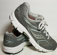 Saucony Cohesion 9 React2U Women&#39;s Sz 11 Running Athletic Shoes Gray &amp; S... - £15.02 GBP