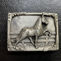 SISKIYOU Walking Horse Western Belt Buckle Pewter Vintage NEW IN PACKAGI... - $29.68