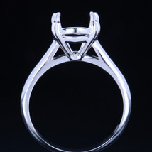 9 MM Rotondo Sterling Silve 925 Solitario Montatura Semi Fidanzamento Ring Xmas - £32.99 GBP