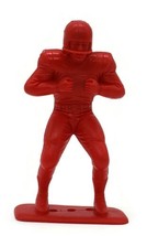 Louis Marx Red Football Sports Player Toy Figure Lineman Block Plastic - £10.91 GBP