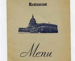 United States Senate Restaurant Lunch Menu June 15, 1940 Washington DC - $57.42