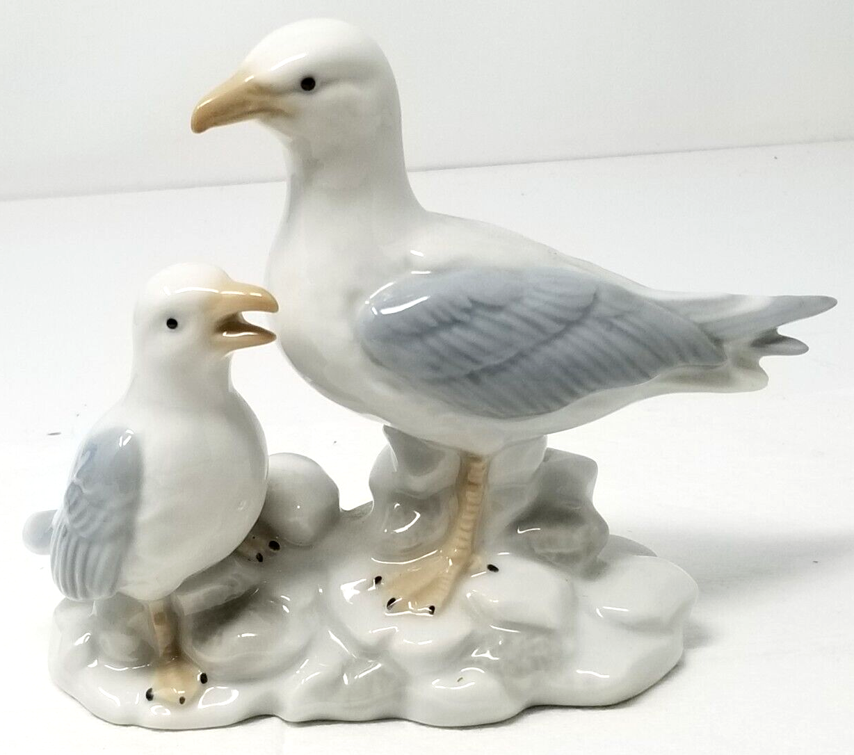 Seagulls on Sand Dune Porcelain Figure OMC Otagiri Japan Mid Century Modern - $18.95