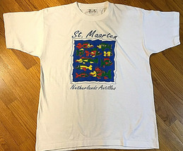 Vintage 80s Shirt Mens XL Cocowalk St Maarten Netherlands Antilles Singl... - £43.15 GBP