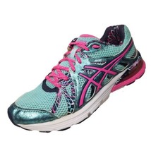 ASICS Gel Preleus Running Shoes Womens 8.5 Aqua Blue Pink Athletic T480N - £25.68 GBP