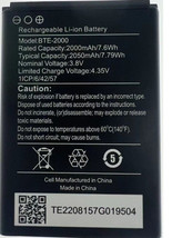 Genuine CAT S22 Flip Battery BTE-2000 2050mAh Original Replacement - $9.80