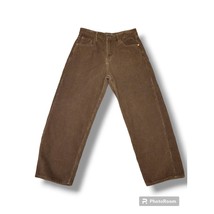 Motel Parallel Jean Dark Chocolate Wide Leg Corduroy Pants - Size L - £22.65 GBP