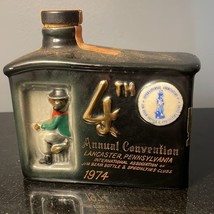 Vintage Ceramic Jim Beam Liquor Bottle 1974 - This Bottle Is Empty - £21.47 GBP