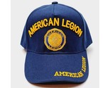 American Legion U.S. Mens Baseball Cap Hat Blue Embroidered - £11.89 GBP