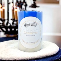 Dreams Candle Myrrh Lavender Blue Spiritual Night Healing - $30.11
