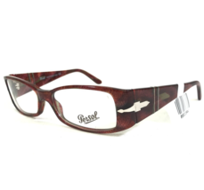 Persol Eyeglasses Frames 2853-V 774 Red Purple Clear Sparkly Silver 51-15-135 - £87.43 GBP