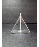 Firelight Oil Lamp Prism Hand Blown Clear Glass Triangle 4.5” With Wick ... - $376.33 MXN