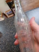 Vtg Clear 8 Oz. Ribbed Embossed Olean Bottling Works Soda Bottle New York - $19.79