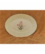 Vintage W. S. George China Rare Pink Crocus Pattern 11.25&quot; Oval Serving ... - $16.83