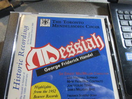 Messiah Handel HIstoric Recording Toronto Menhelssohn Choir cd  - £23.58 GBP