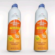 Lot of 2 Sunscreen Spray Broad Spectrum SPF 70 11 oz each Studio Selecti... - $9.49