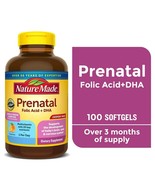 Nature Made Prenatal with Folic Acid + DHA Softgels, Prenatal Vitamin 03... - $19.79