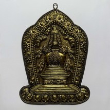 Tibetan Buddhist Auspicious Brass Kalachakra/Stupa 10.5&quot;  - Made in Nepal - $1,867.23 MXN